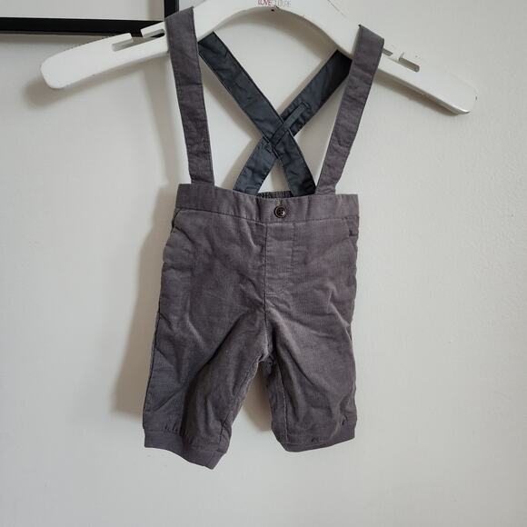 New janie and jack baby suspender overalls 0-3 months - Picture 2 of 4
